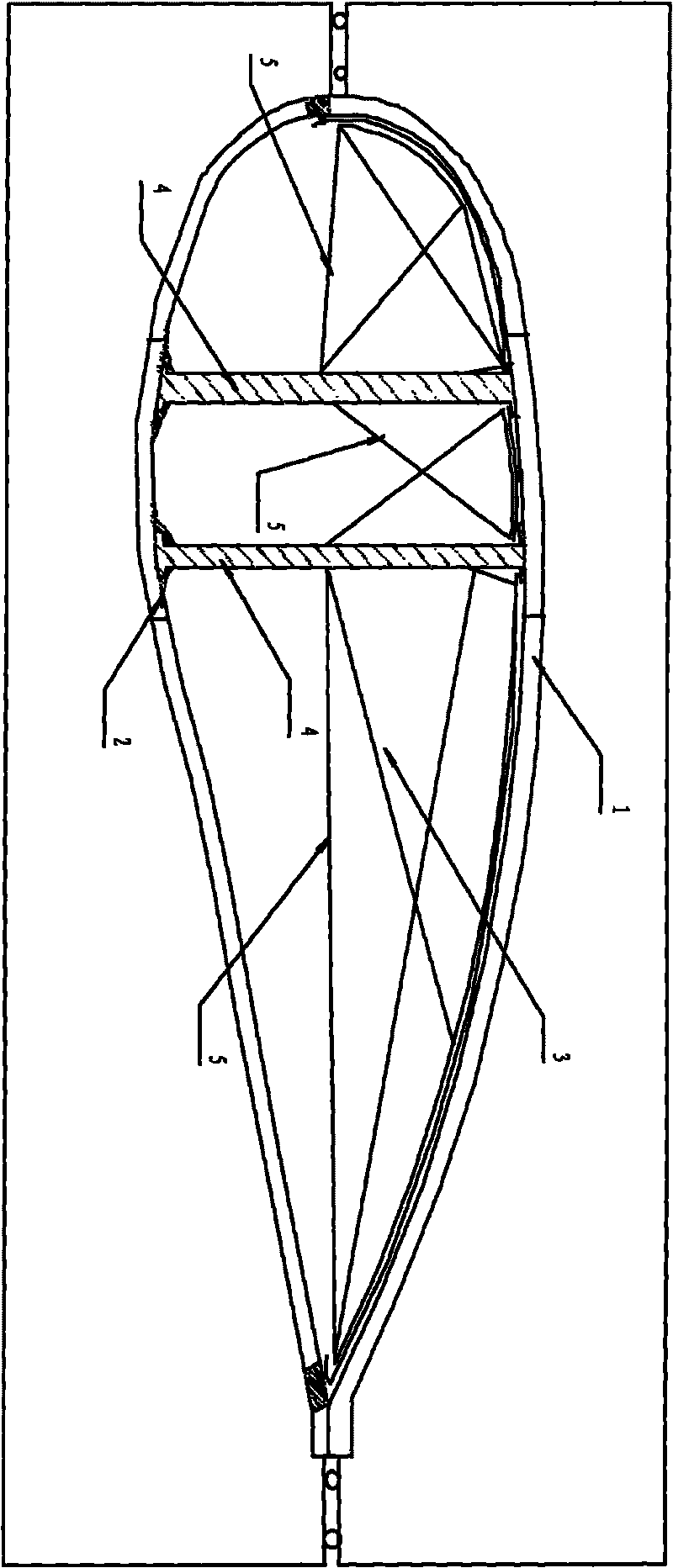 Large wind force blade and manufacturing process thereof