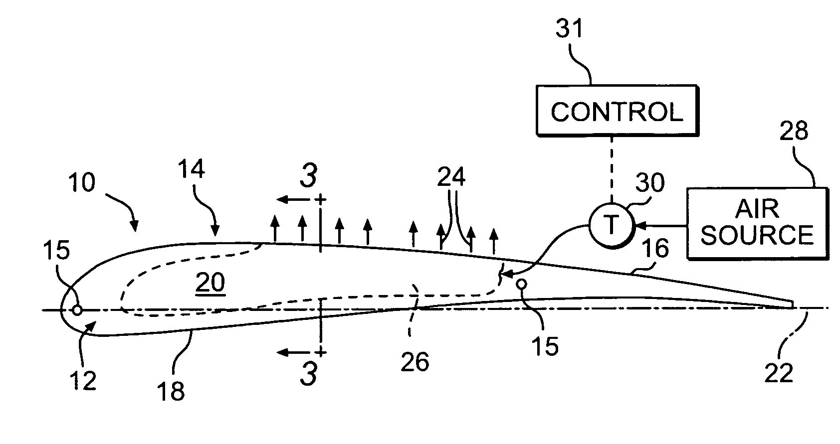 Noise reduction of aircraft flap