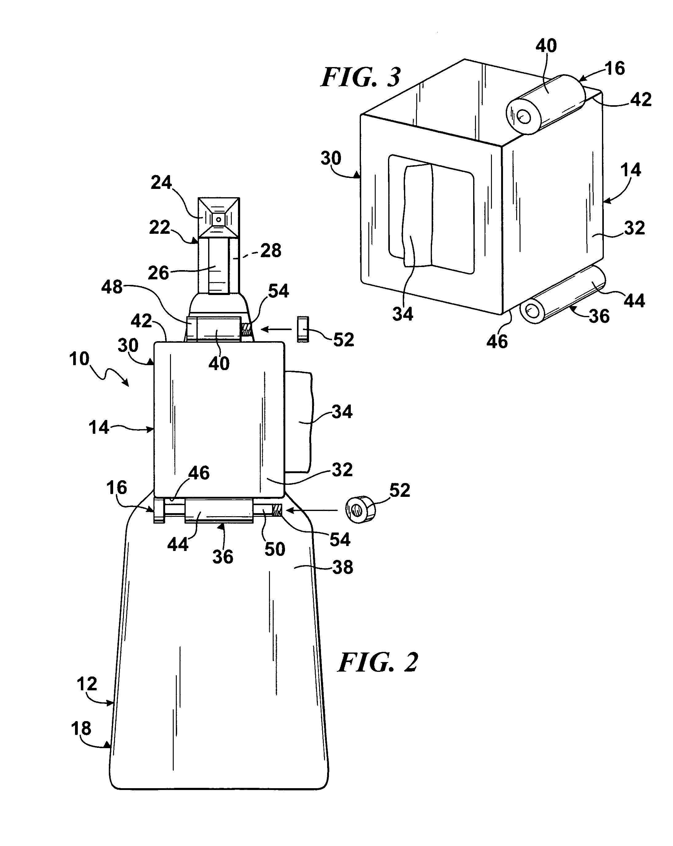 Combined spray container and wipe dispensing device