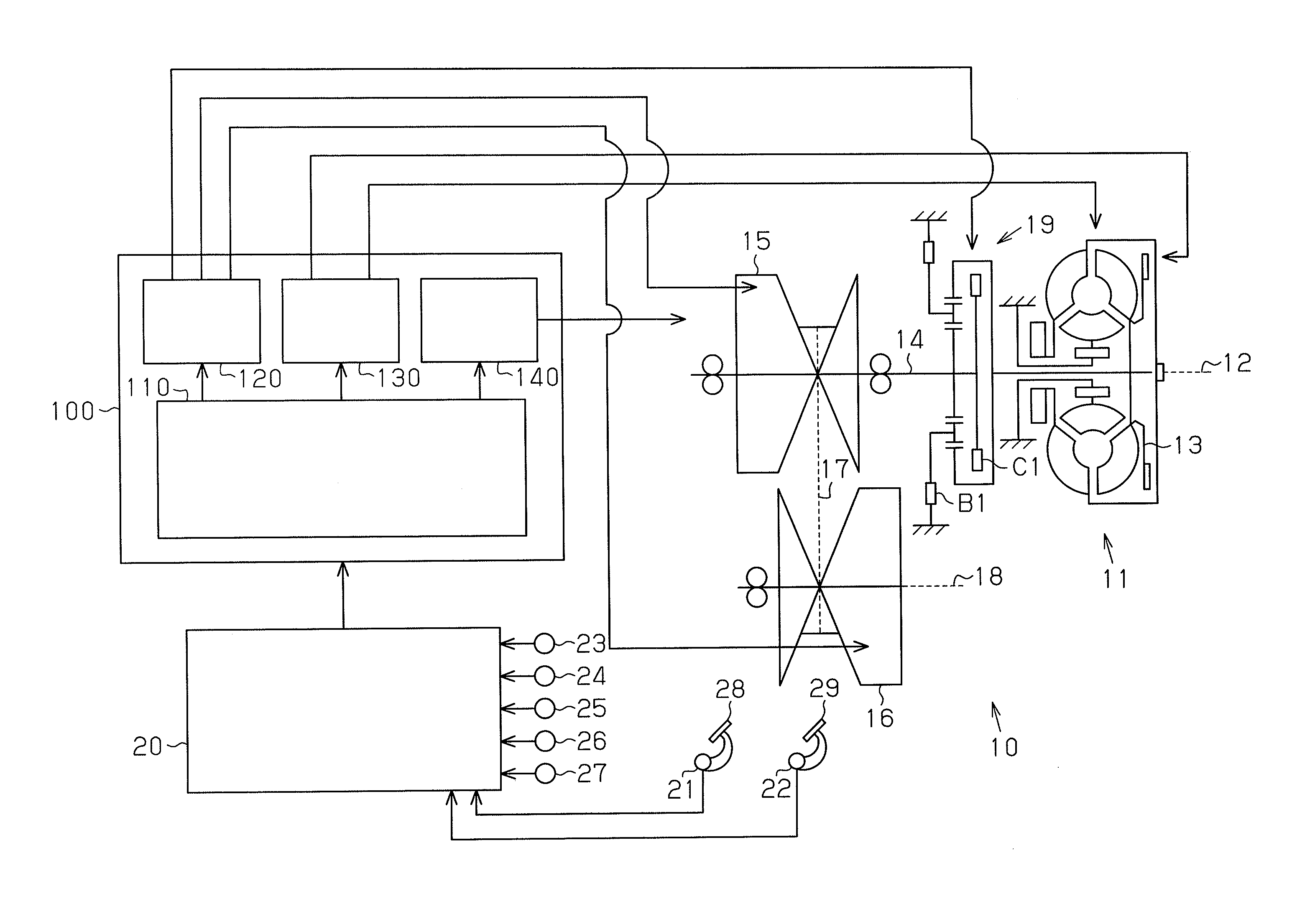 Hydraulic device for stepless transmission