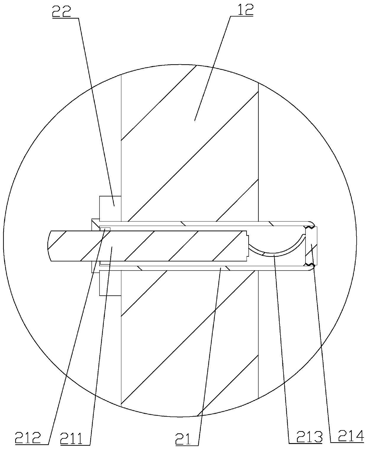 Turnover type assembling and positioning device