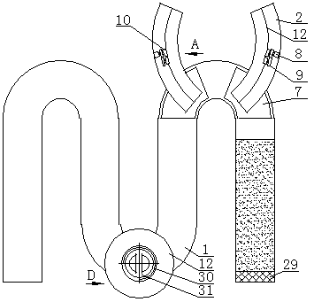 Organic wastewater treatment device