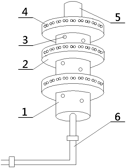 Deflection sync compression arc extinguishing and lightning protecting device