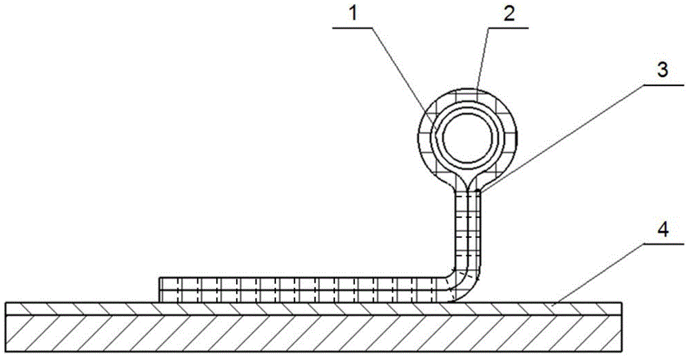 Vacuum bag traceless pressing molding process and vacuum bag traceless pressing molding device of wind generating set glass fiber reinforced plastic part