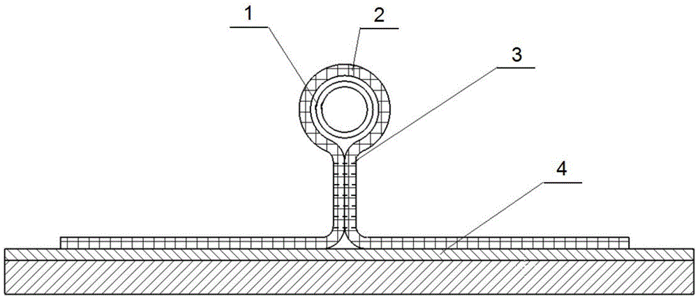 Vacuum bag traceless pressing molding process and vacuum bag traceless pressing molding device of wind generating set glass fiber reinforced plastic part