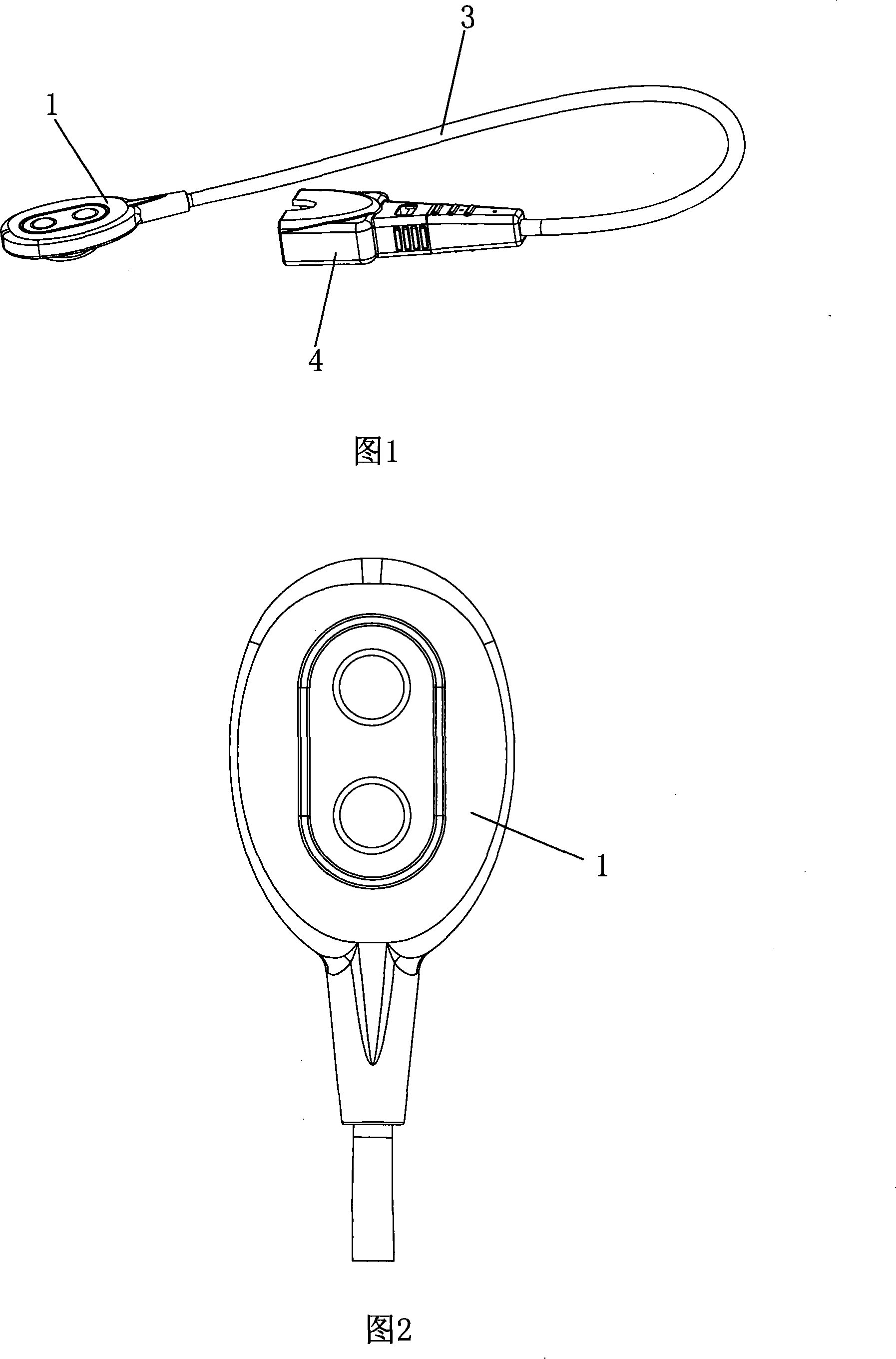 Forehead sensor, bandage and forehead sensor fixing component