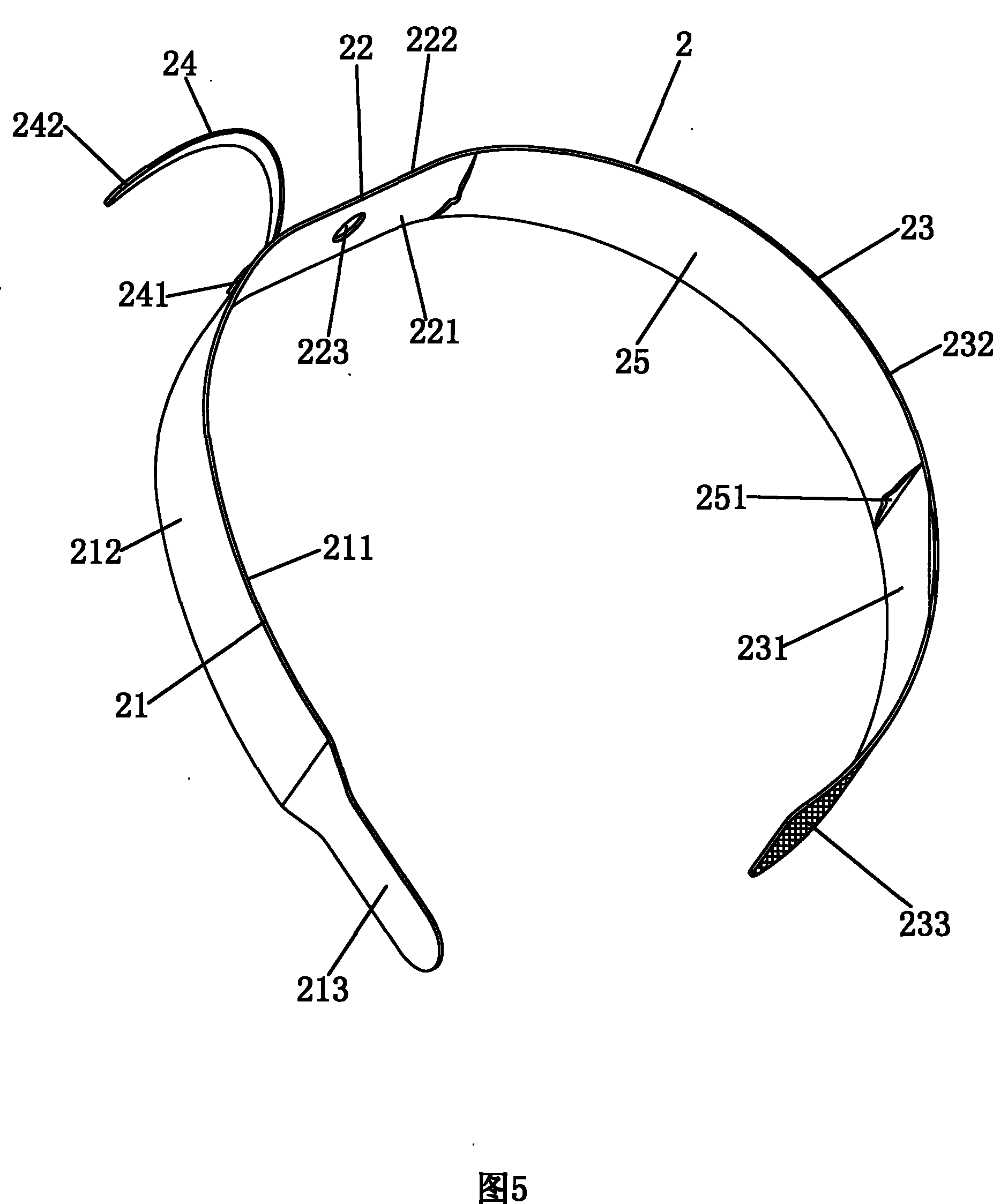 Forehead sensor, bandage and forehead sensor fixing component