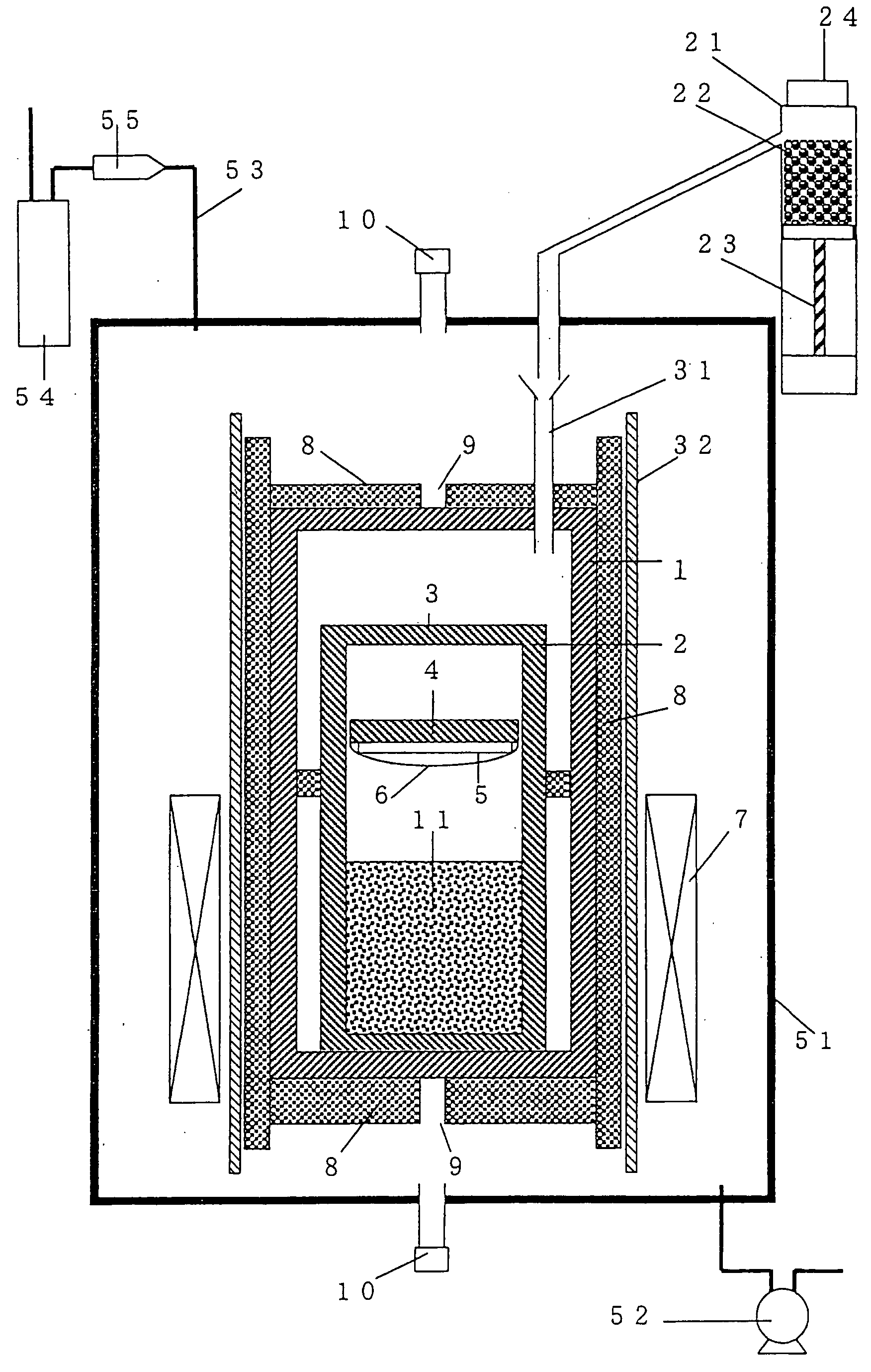 Silicon carbide single crystal and method and apparatus for producing the same