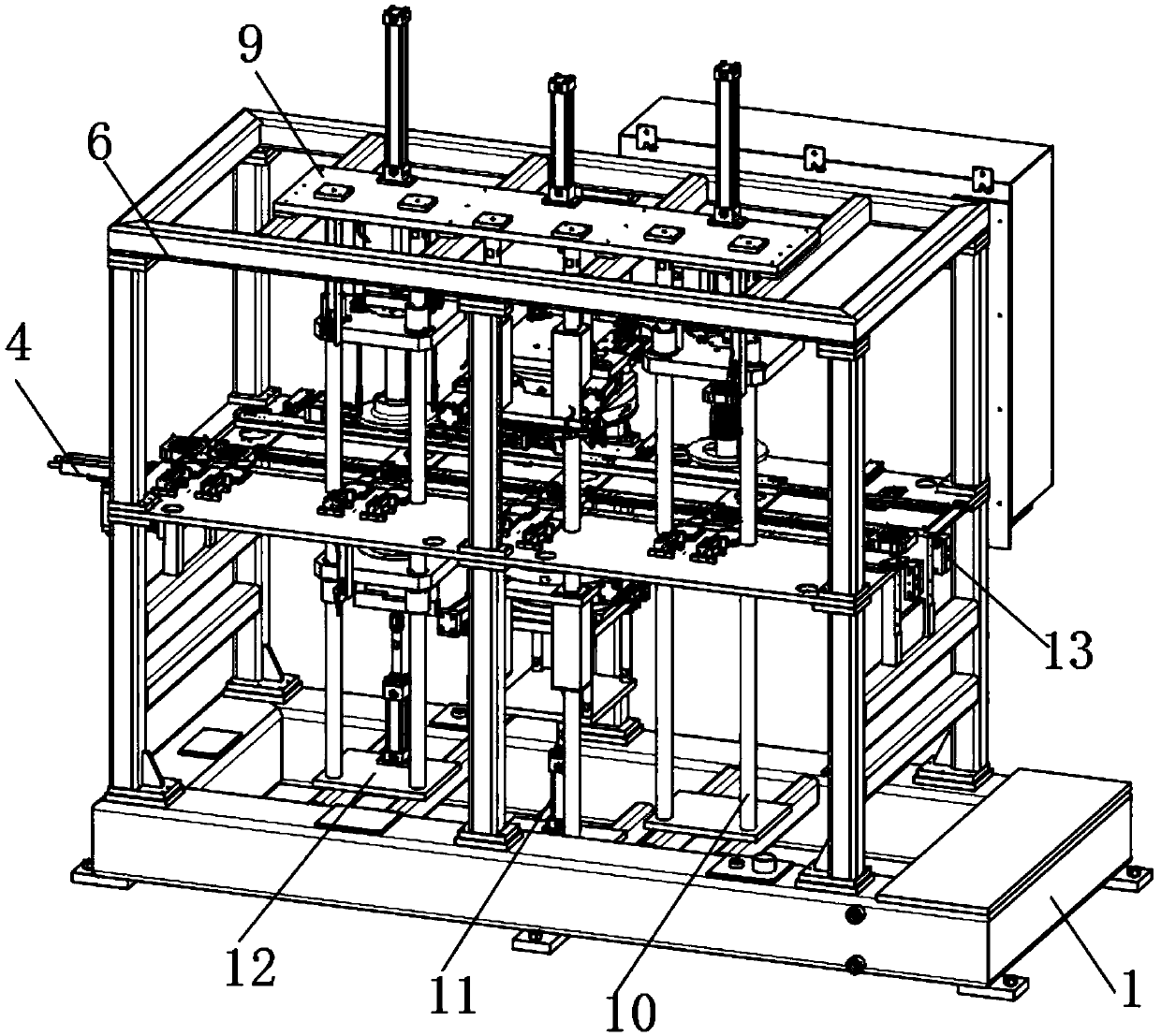 Processing process of polygonal clamping connector at end of car checking fixture rotary shaft