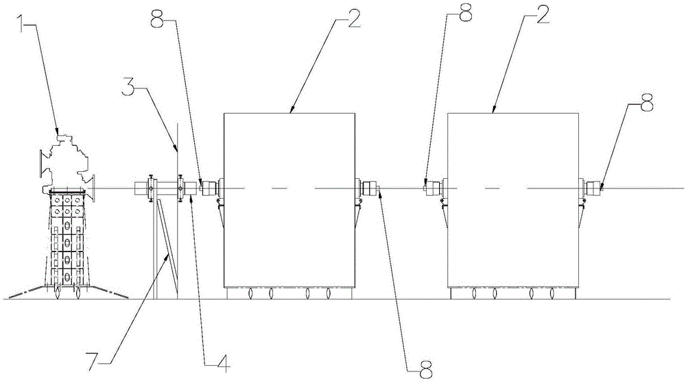 Centering method for ship shafting equipment