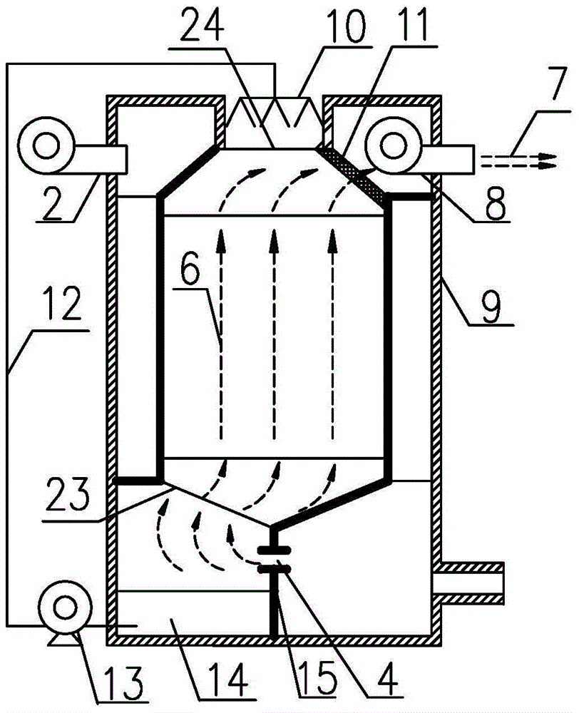 Counterflow plate dew point indirect evaporative cooler with external split structure and channel partition