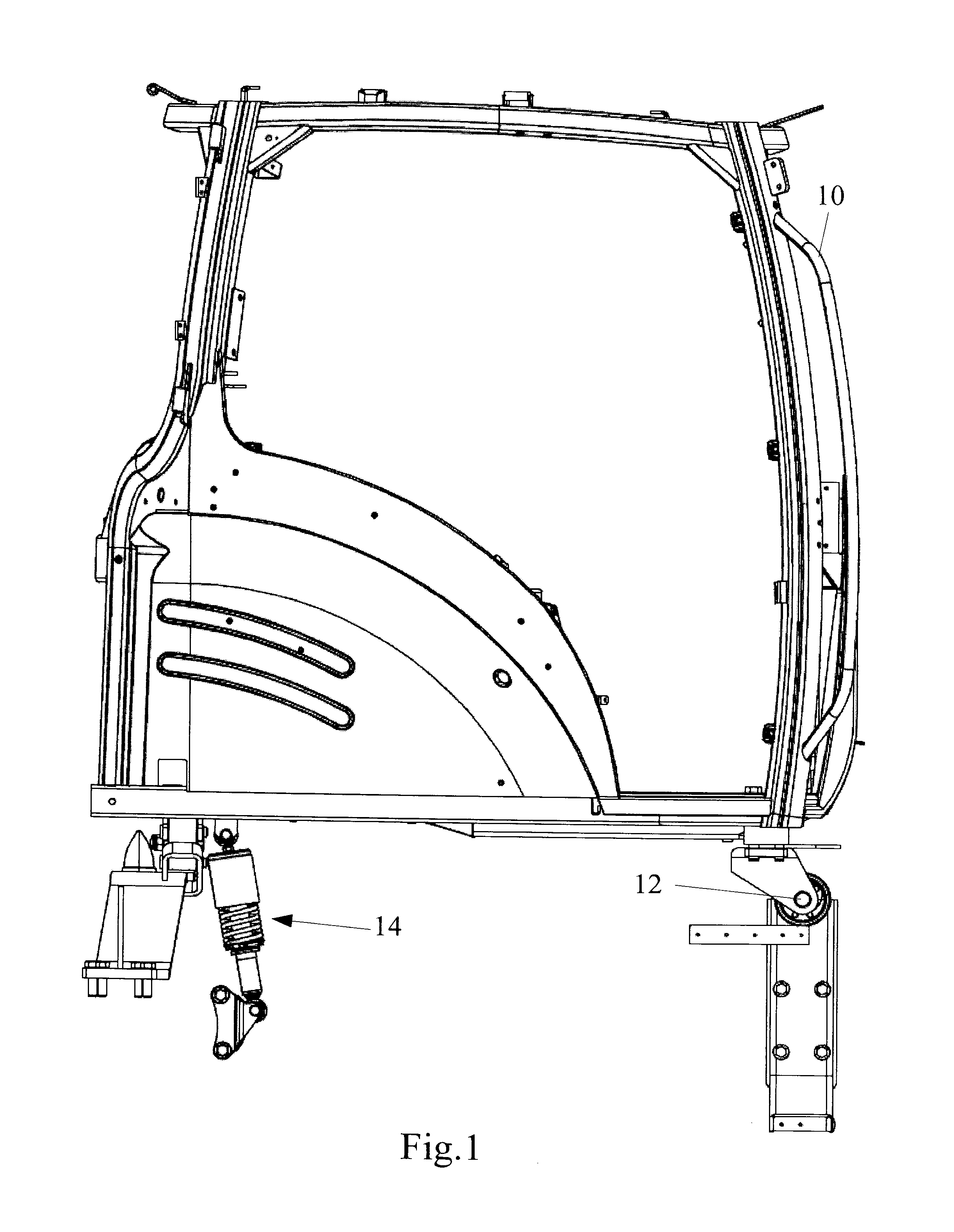 Agricultural vehicle suspension