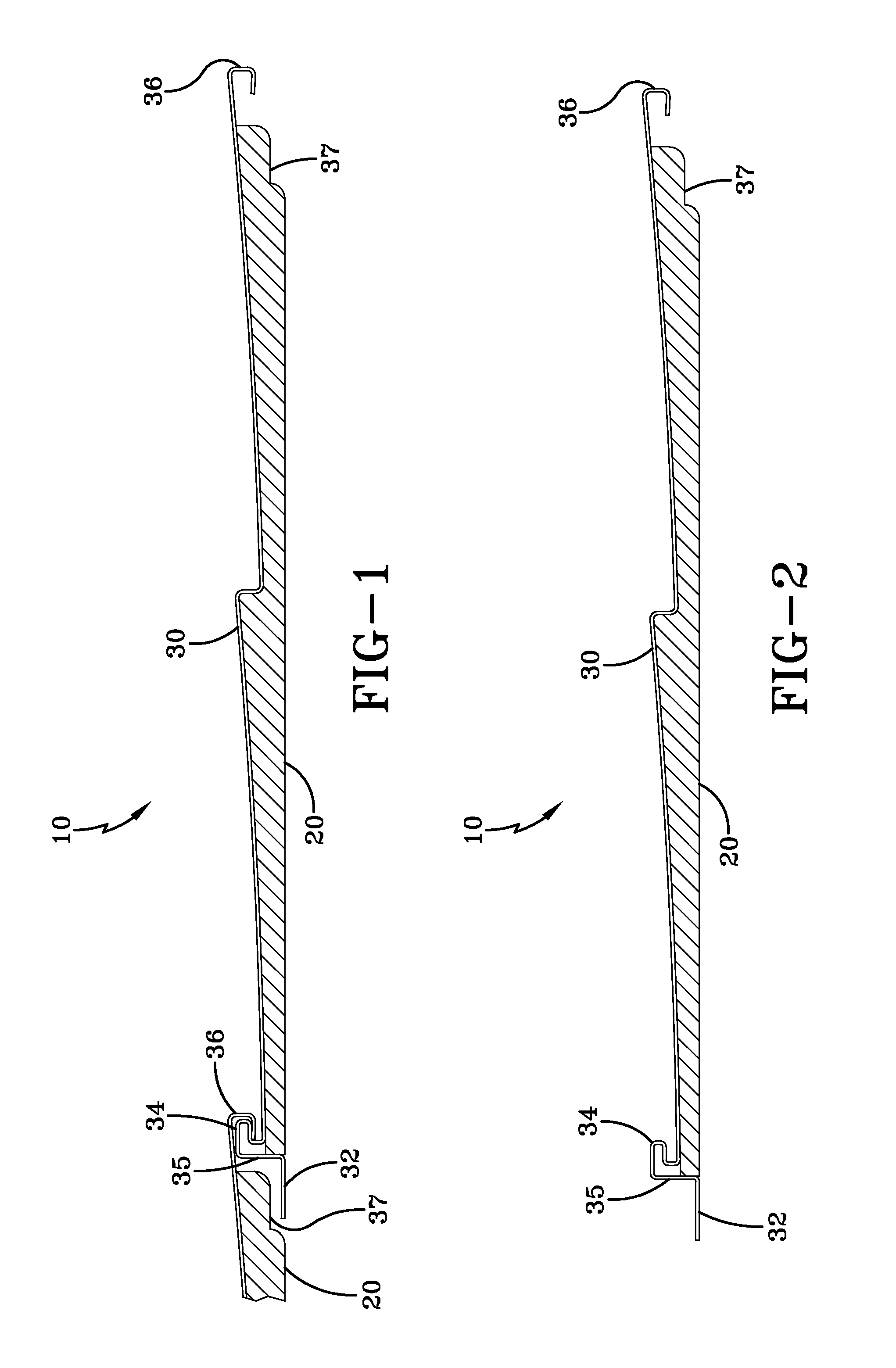 Backed building structure panel having grooved and ribbed surface