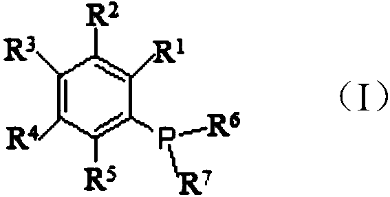 A kind of preparation method of phosphine benzene compound