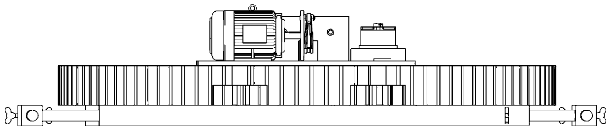 A horizontal cyclic loading system and loading method suitable for vibration tests of offshore wind turbine pile foundations