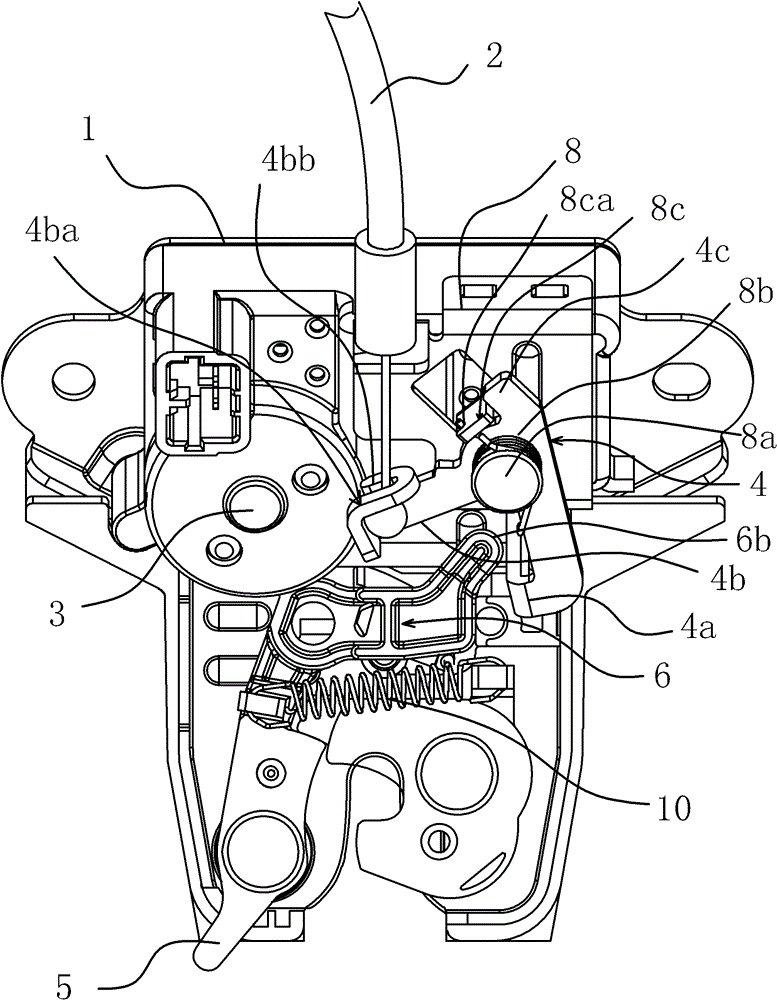 Trunk lock of automobile