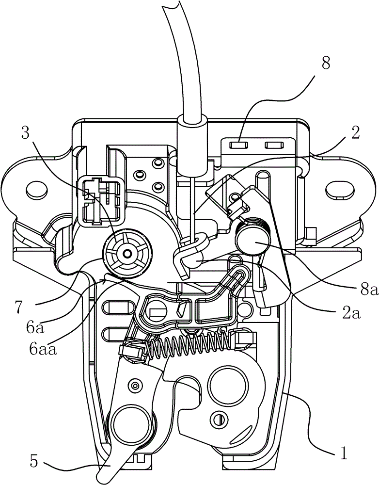 Trunk lock of automobile