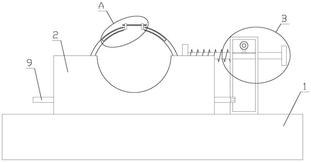 Single crystal silicon rod clamping device with good clamping effect