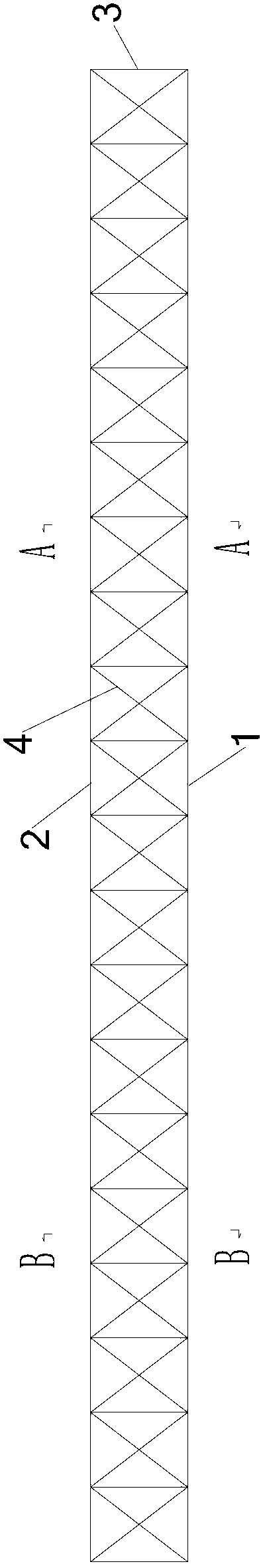 Steel truss-prestressed concrete bridge deck combined bridge girder and construction method thereof