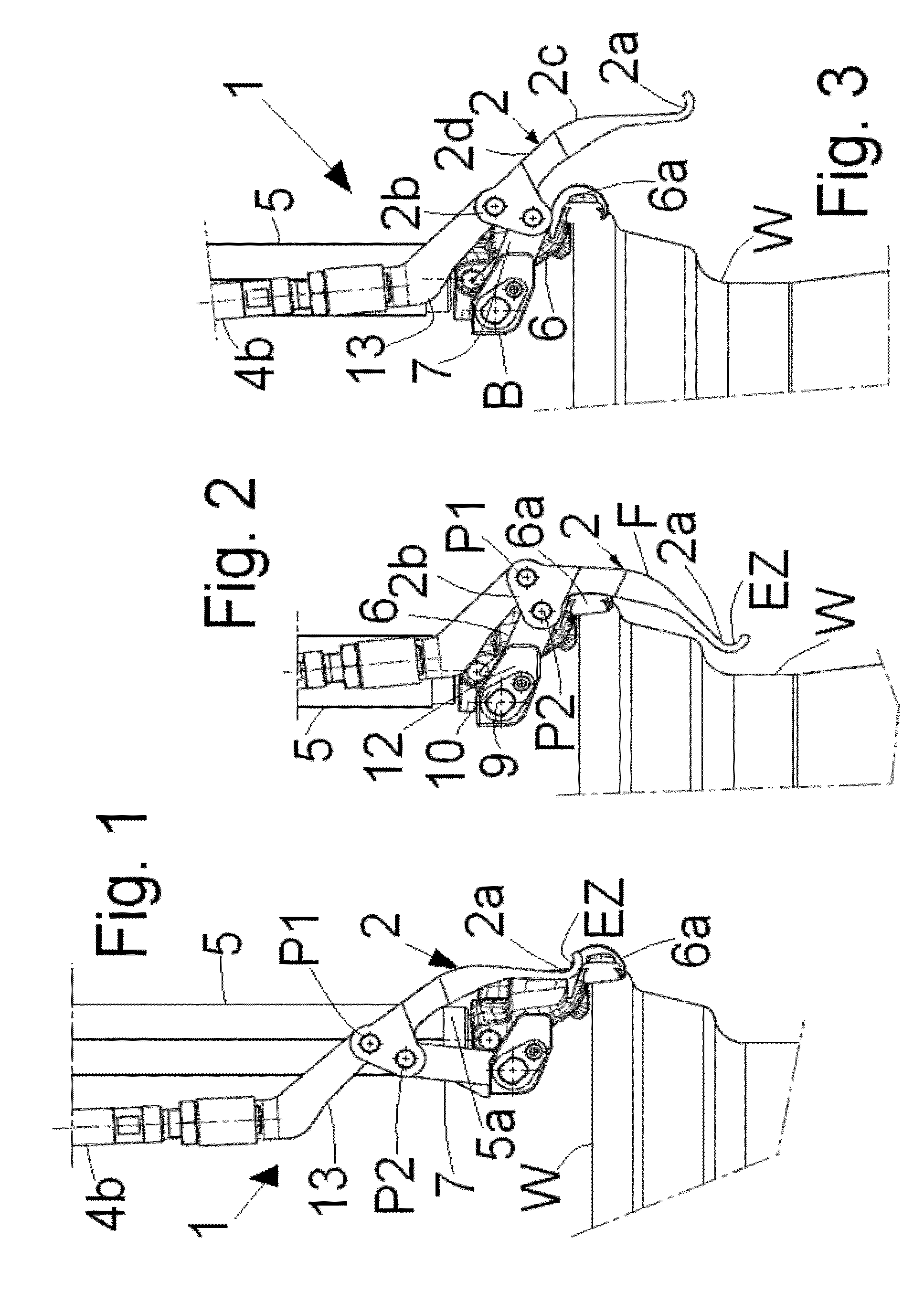 Device for demounting a tire from a rim as well as a tire demounting machine equipped with such device