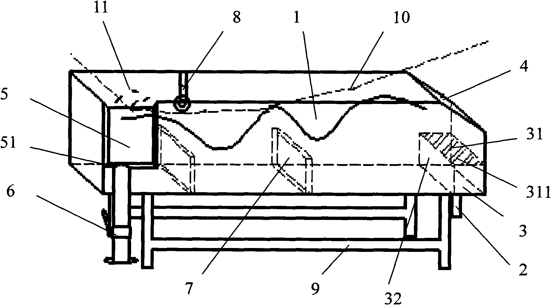 Cooling trough