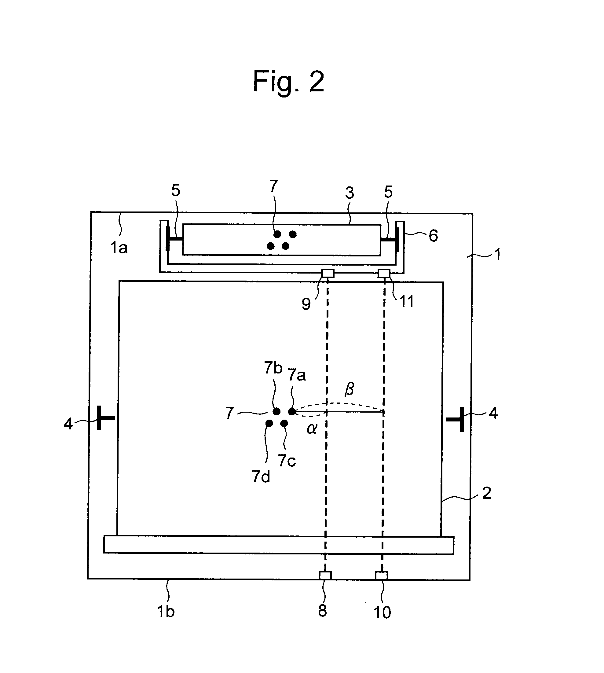 Elevator rope sway detection device