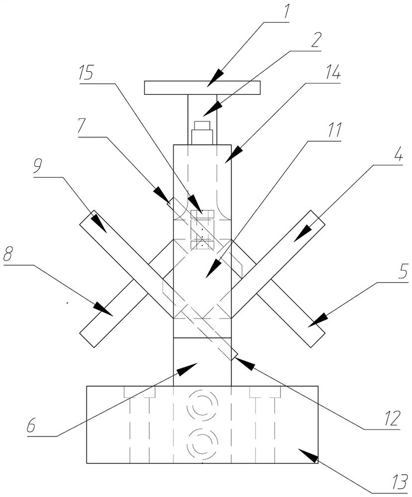 Loading device and loading method for dynamic biaxial compression of solid propellant