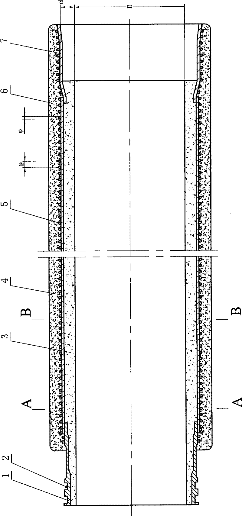 Thin-walled steel fiber concrete pipe