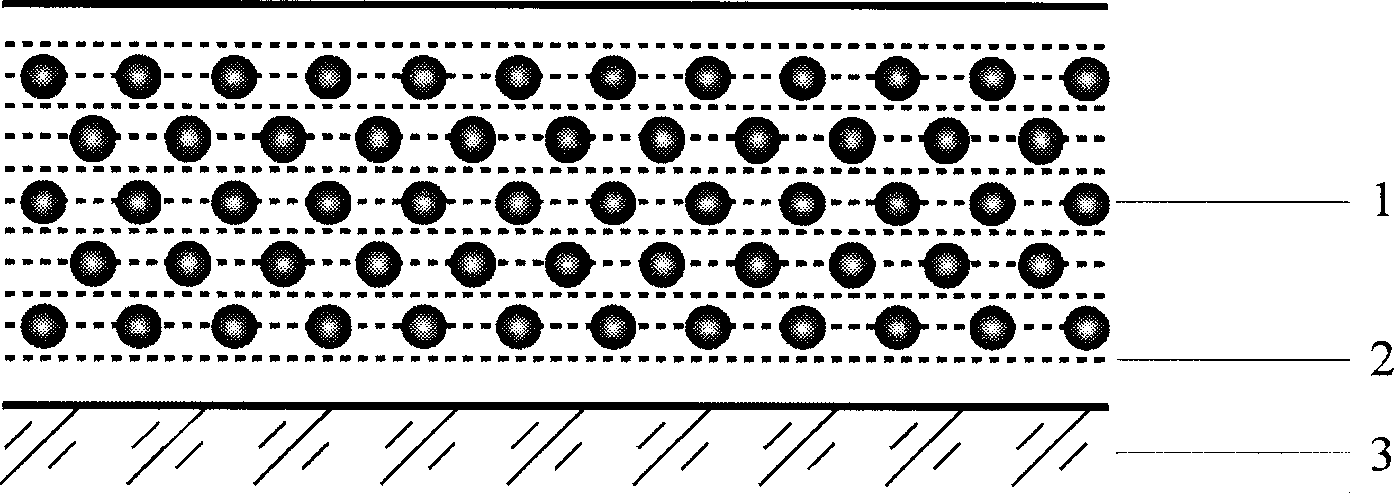 Composite nano metal particle-semiconductor medium film and its prepn process and completely optical kerr switch