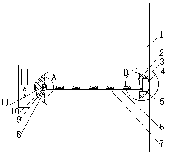 Safety warning device used for elevator maintenance