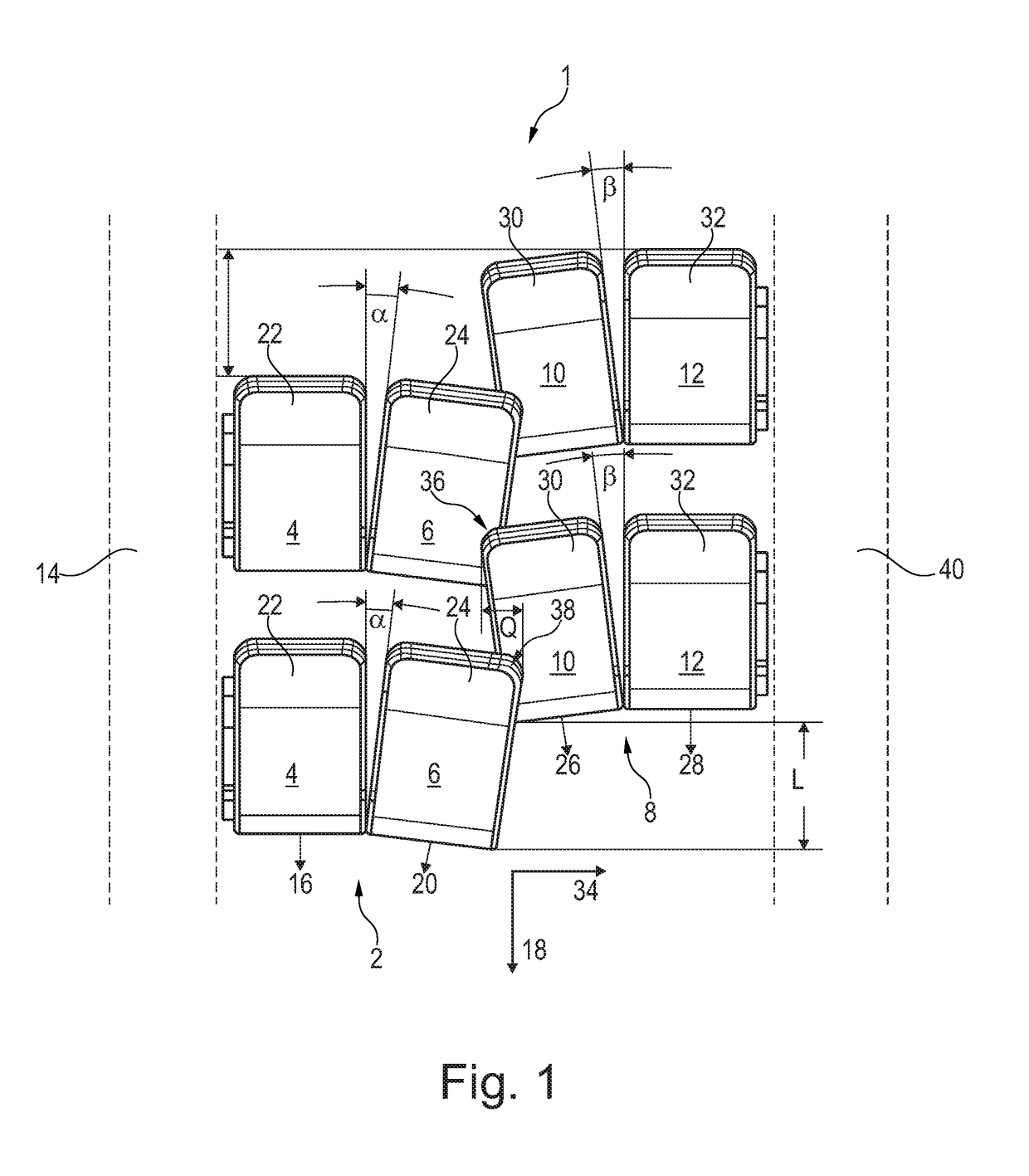 Space-optimized passenger seat arrangement for a vehicle cabin