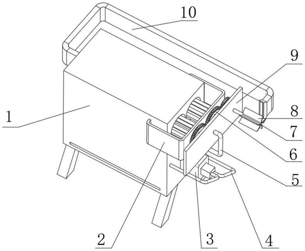 Antibacterial drying device for non-woven fabric production