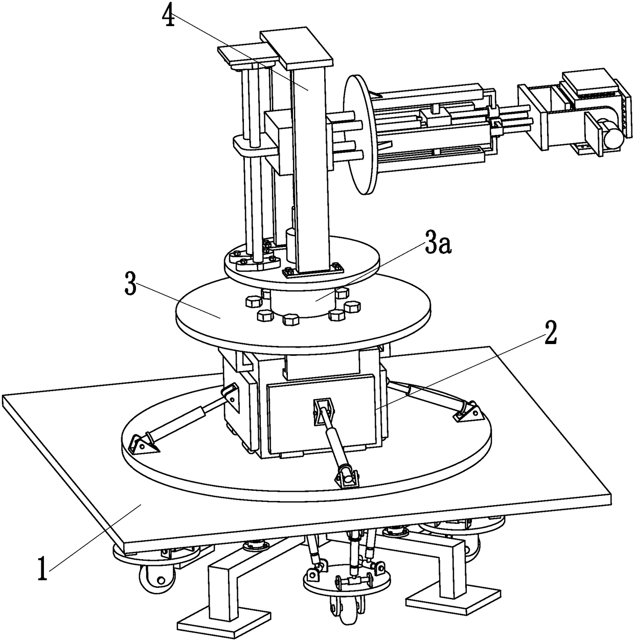 An automatic wiping device for glass cleaning of high-altitude indoor buildings