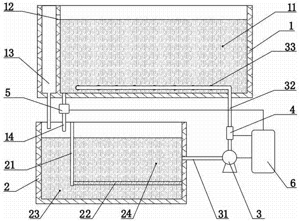 Electroplating solution circulating filtration device used in electroplating technology