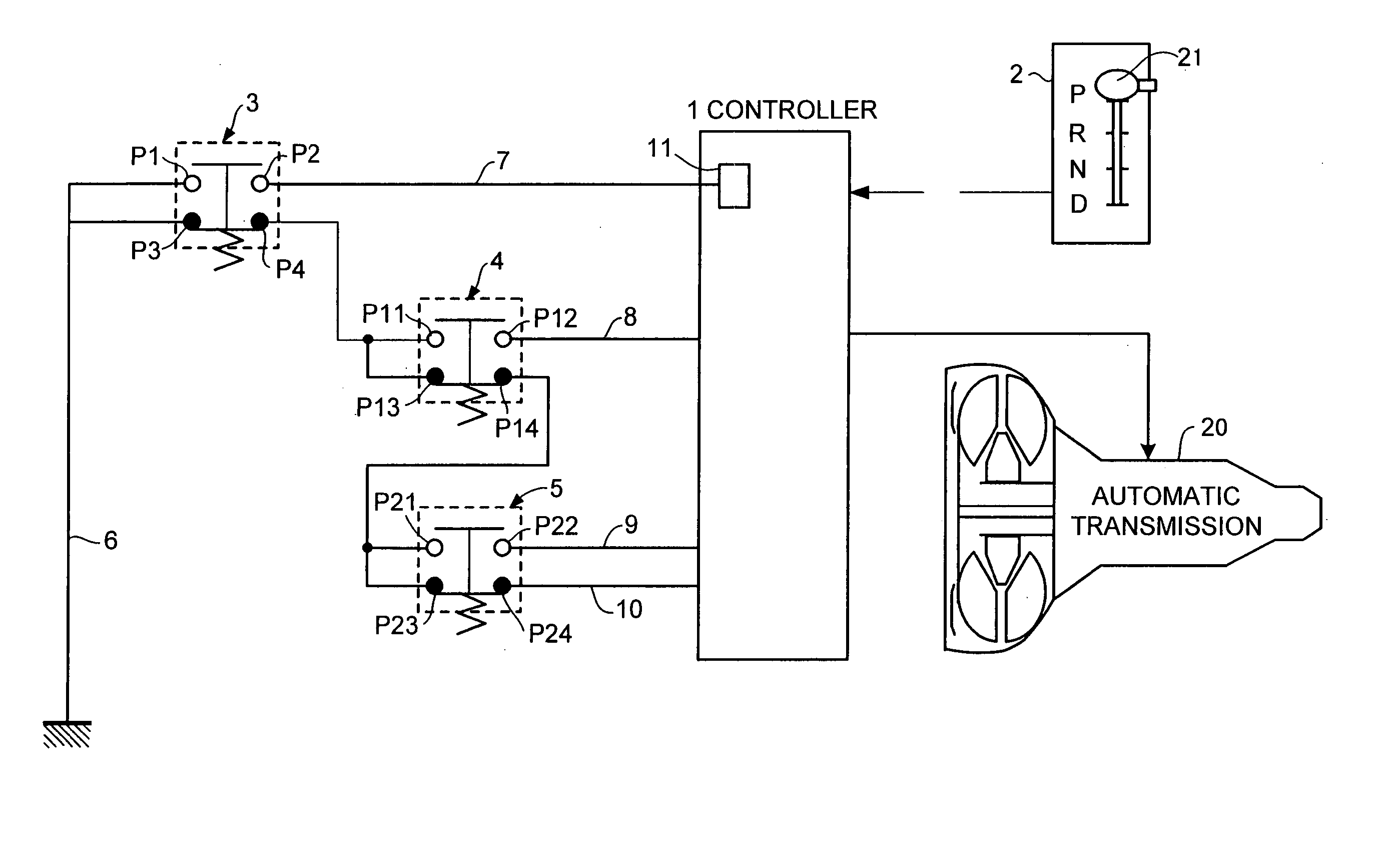 Control apparatus of automatic transmission with manual mode