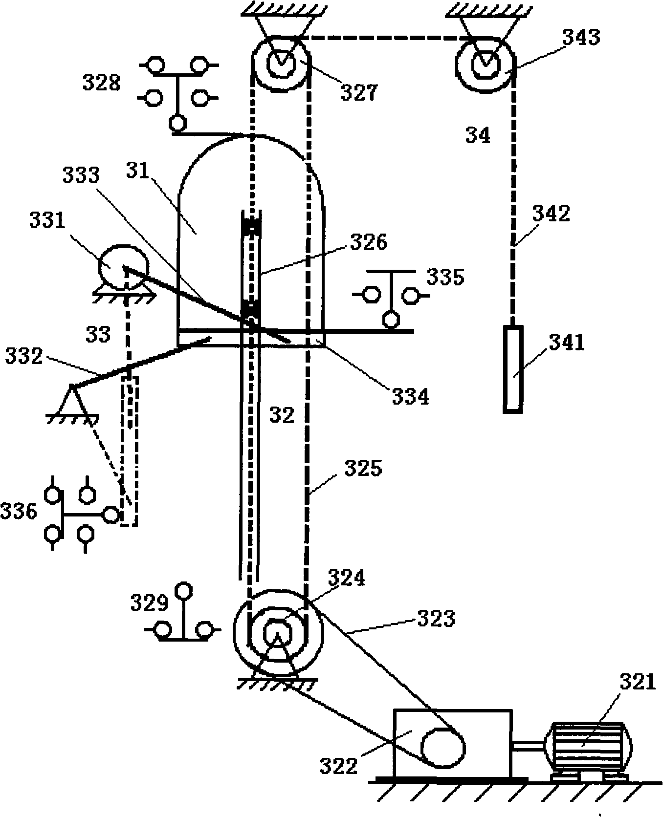 Exhaustion bench for full-automatic glass vacuum system