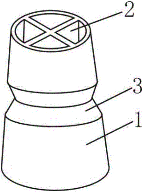 Four-unit-cell metal tube for absorbing energy during automobile collisions