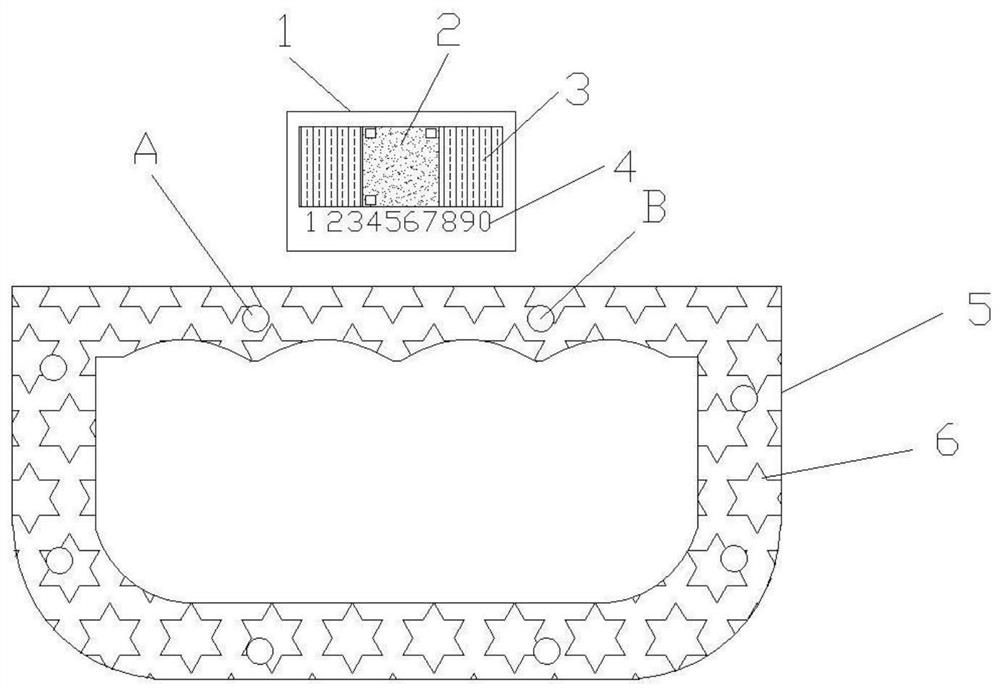 Anti-counterfeiting identification method for image structure of flexible package portable buckle