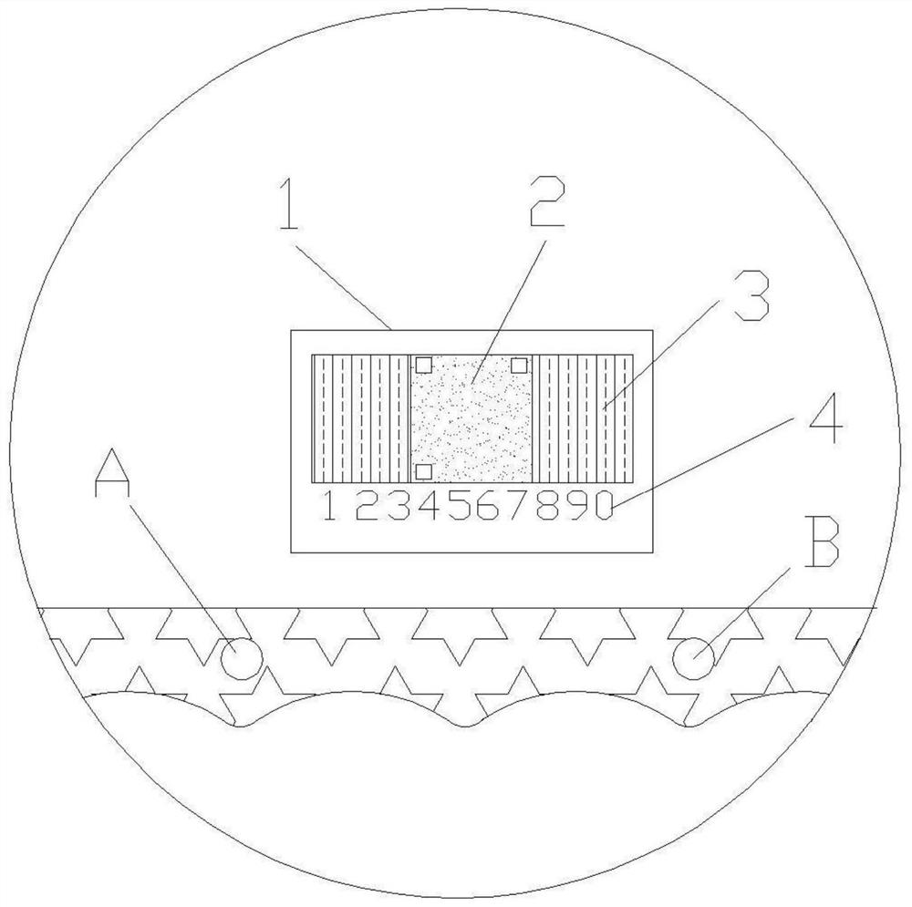 Anti-counterfeiting identification method for image structure of flexible package portable buckle