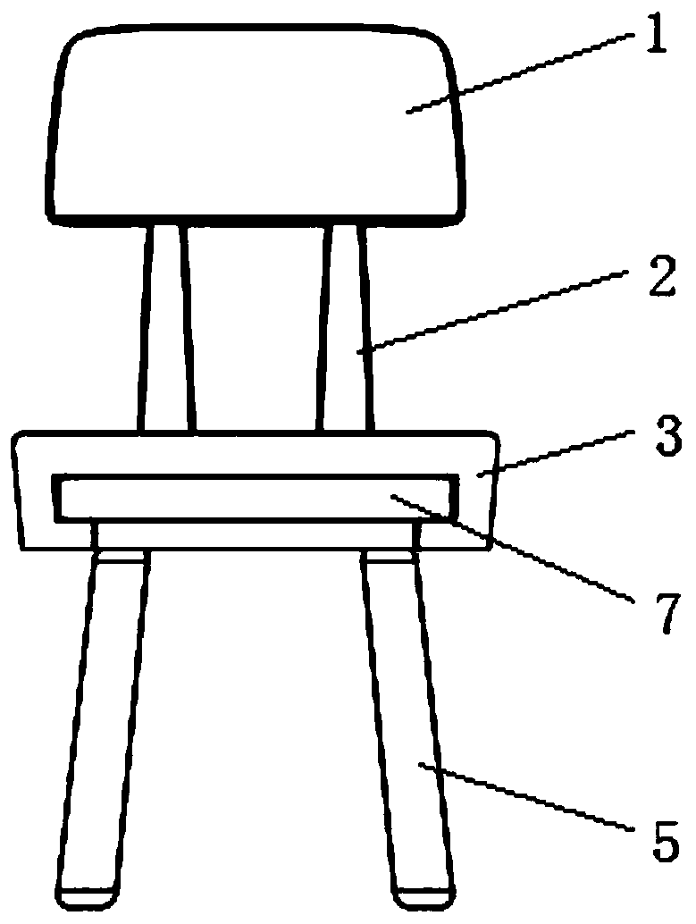 Combined detachable children desk and chair