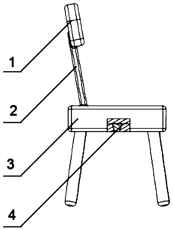 Combined detachable children desk and chair