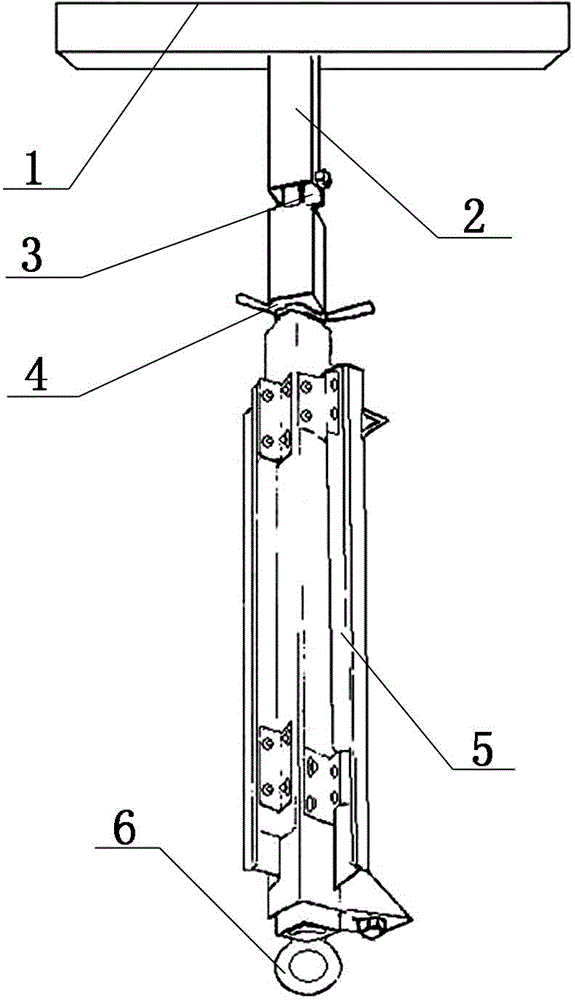 Detection device for rail-type falling protector