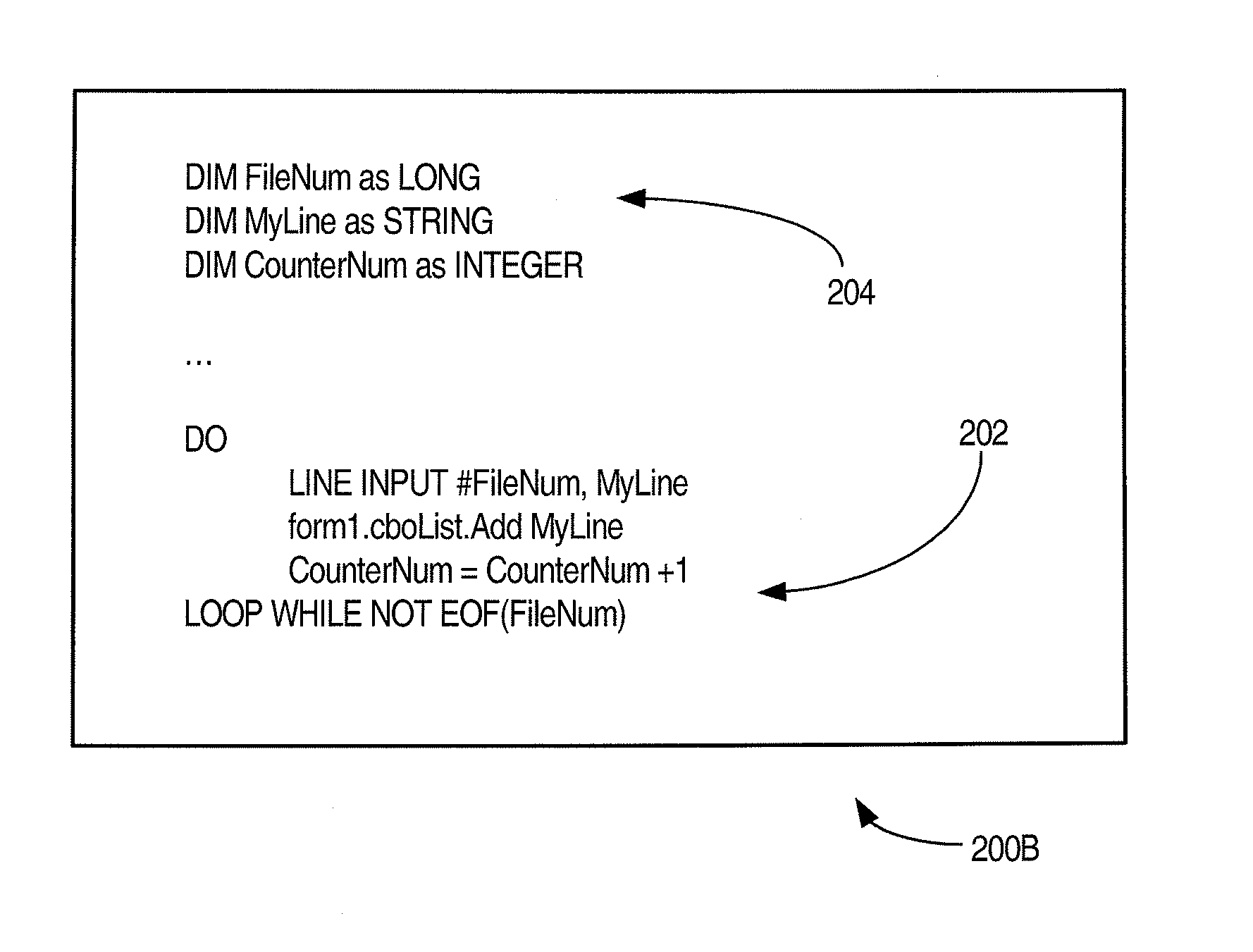 System and method for automatically declaring variables