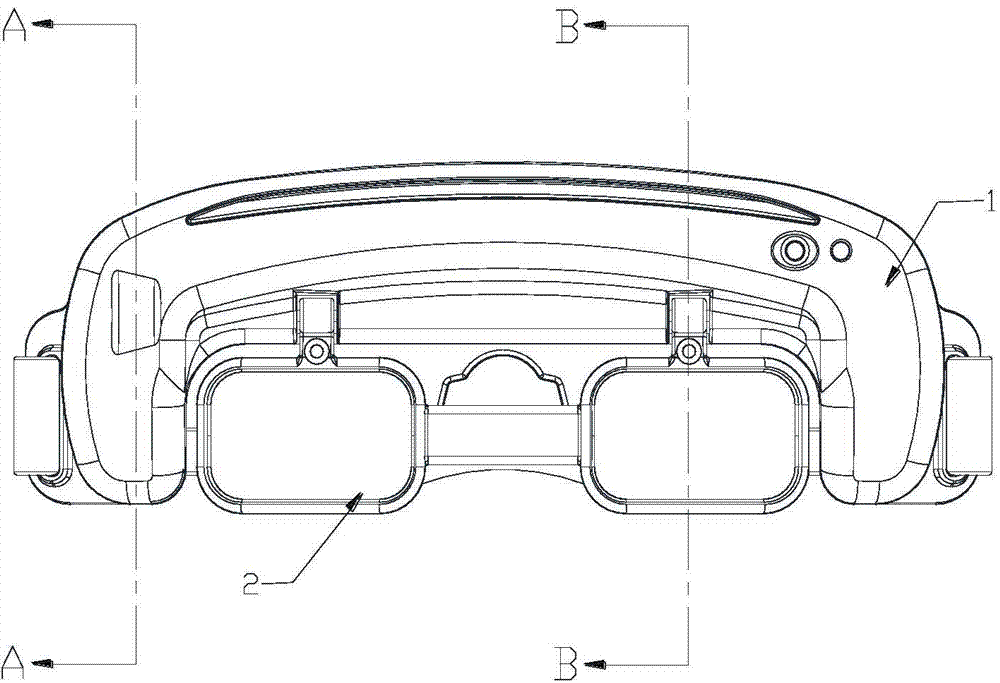 Head wear type automatic flip glasses