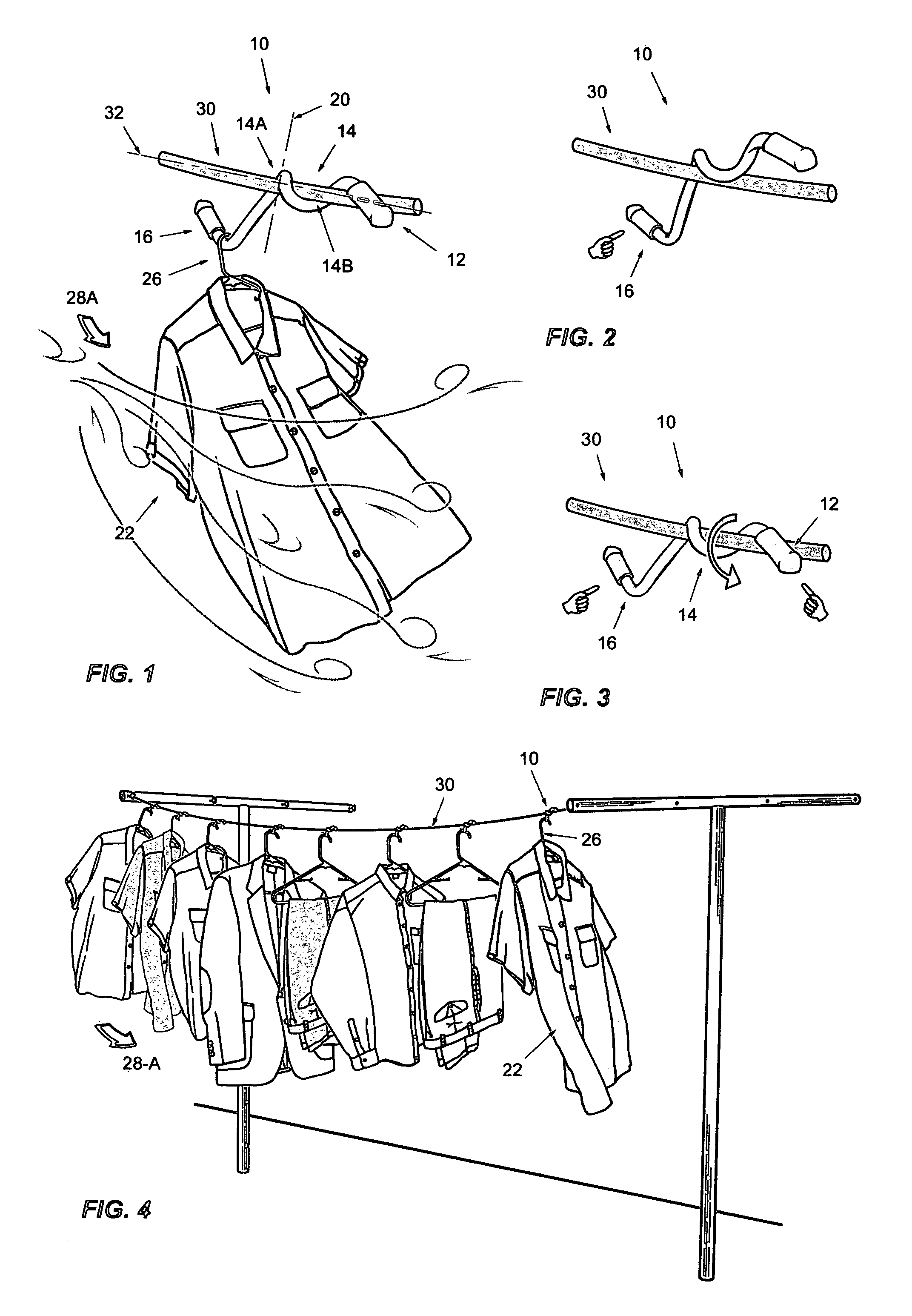 Non-symmetrical wire clip for clotheslines