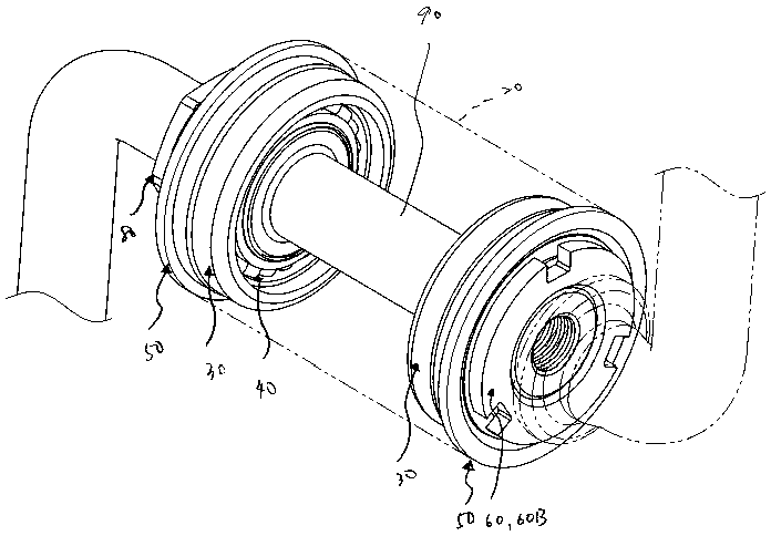 Bottom bracket cup and bicycle pedal crank component