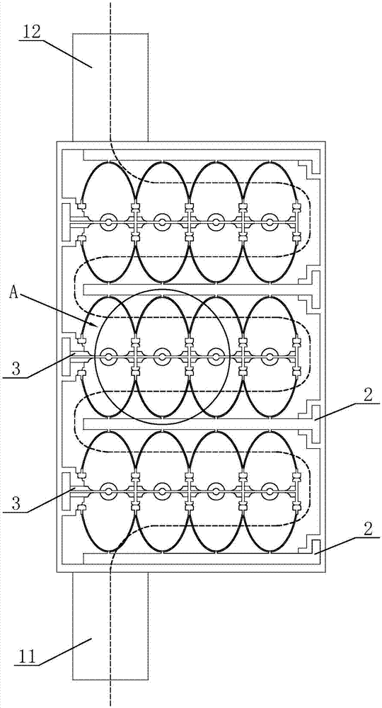 Uniform-light micro-optic resonance waste gas treatment device