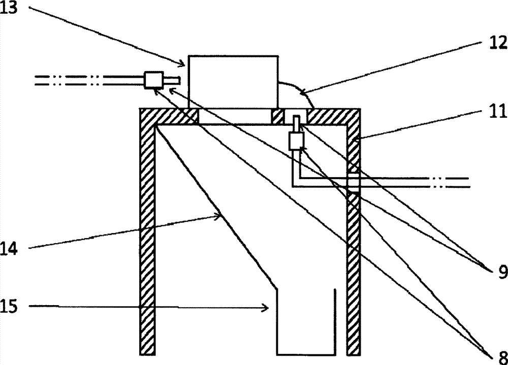 Device and method for improving surface smoothness of air inlet and outlet channels of combustion motor cylinder cover