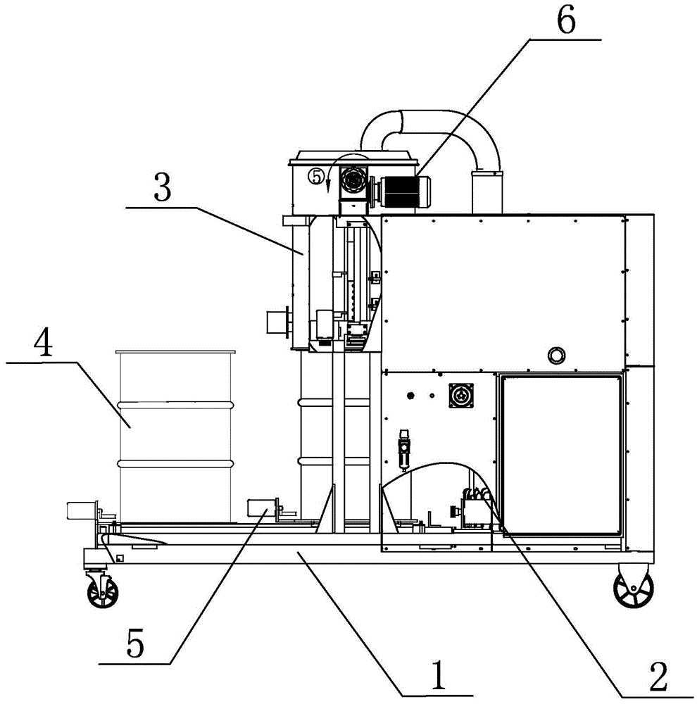 Automatic industrial dust collector