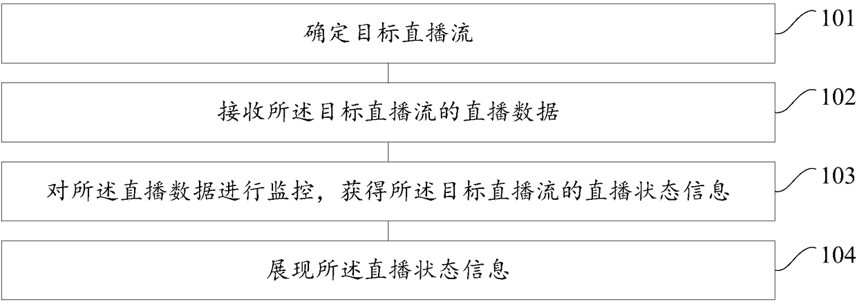 Live video broadcast monitoring method and device